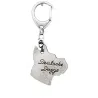 Great Dane I - Silver-plated key ring with dog, handbag decoration, backpack pendant by Art-Dog brand