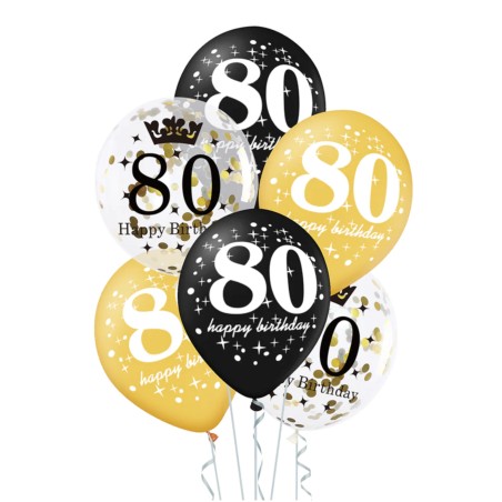 BALONY 80 URODZINY