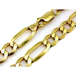 Męski złoty łańcuch 58523 figaroset 7,2mm