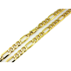 Męski złoty łańcuch 585263 figaroset 7,2mm